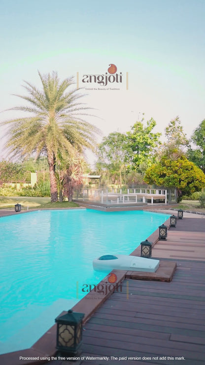 Elegant Black Organza Saree with Hand-Embroidered Floral Border | Blouse(Unstitched)